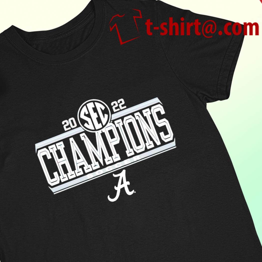 Alabama Crimson Tide 2022 soccer Sec regular season Champions logo T-shirt