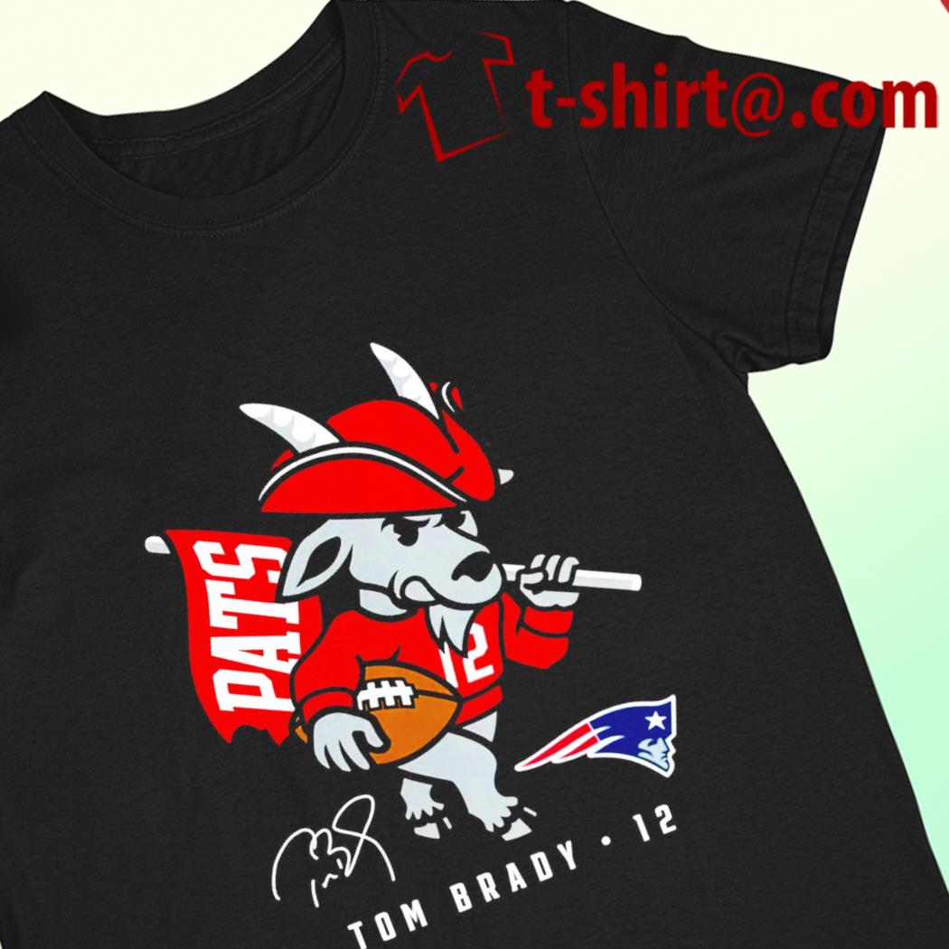 Tom Brady GOAT Tampa Bay New England Goat 12 T-shirt