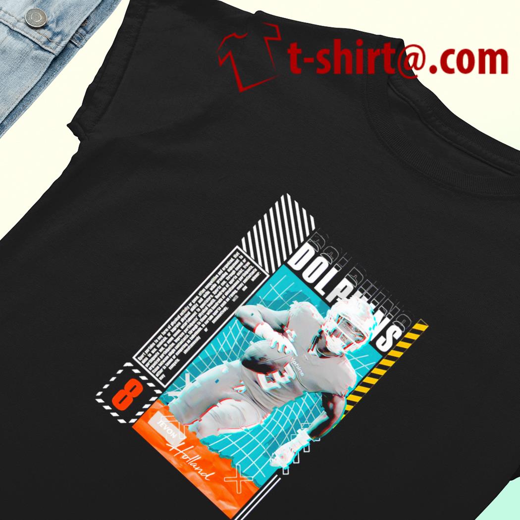 Printify Jevon Holland Miami Dolphins Graphic Tee White / XL