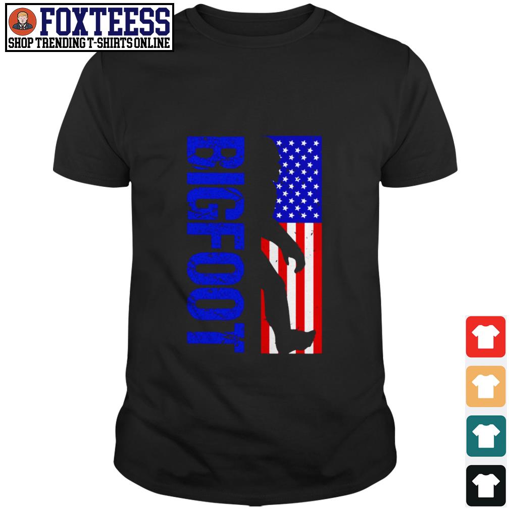 bigfoot flag shirt